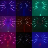 RANCHİ RC-12947 LED IŞIK 115CM ÇAP ANİMASYONLU RGB YILDIZ KAYAR LED 5V YSB GİRİŞLİ - 3