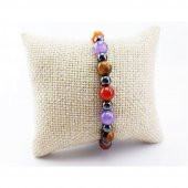 Ametist - Hematit - Kaplangözü - Akik Doğal Taş Kadın Bileklik - 1