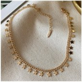 Gold Renk Kadın Yıldız Halhal - 1