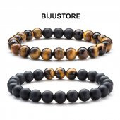 Kaplangözü & Oniks Erkek Doğal Taş Bileklik - 1