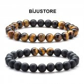 Kaplangözü & Oniks Erkek Doğal Taş Bileklik - 2