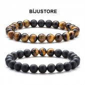 Kaplangözü & Oniks Erkek Doğal Taş Bileklik - 4