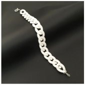 Beyaz Akrilik Zincir Kadın Halhal - 1