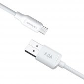 Dramex D30MK Micro USB Data/Şarj Kablosu 3.0A 1mt Beyaz - 2