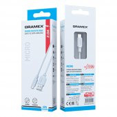 Dramex D30MK Micro USB Data/Şarj Kablosu 3.0A 1mt Beyaz - 5