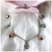 Akik & Hematit Doğal Taş Deniz Kabuğu Halhal - 2