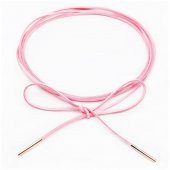 Pembe Renk Kadın Süet Bağcıklı Choker  Kolye - 4