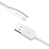 Dramex D21TK Type-C Data/Şarj Kablosu 2.1A 1mt Beyaz - 2