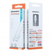 Dramex D21TK Type-C Data/Şarj Kablosu 2.1A 1mt Beyaz - 5