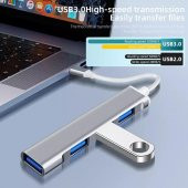 PrimeX PX-TYP5 Ultra Slim Gri USB Hub, 4 Port USB 3.0 Çoklayıcı, USB Çoklayıcı - 3