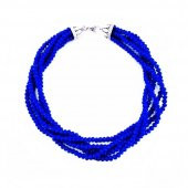 Gece Mavisi Kristal Taş Kadın Kolye - 2