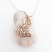 Rose Kaplama Köpek Objeli Kadın Kolye - 4