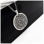 Gümüş Kaplama Tılsım Erkek - Kadın Kolye thumbnail 2