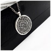 Gümüş Kaplama Tılsım Erkek - Kadın Kolye thumbnail 5