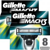 Gillette Mach3 Yedek Tıraş Bıçağı 8li x 2 Adet - 1