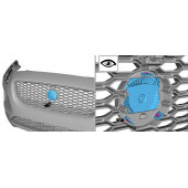 Jaguar XE Ön Panjur Izgara Panter 3M 3D Logo 100mm - 8