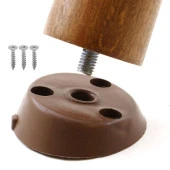 Mobilya Masa Sehpa Ayağı Bağlantı Aparatı Açılı Dereceli Ayak Tabanı Kahverengi - 1