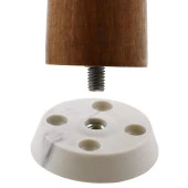 Mobilya Masa Sehpa Ayağı Bağlantı Aparatı Düz Ayak Tabanı Beyaz - 1