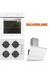 Silverline Beyaz Cam Ankastre Set BO6501W01 - CS5349W01 - 3420 Classy thumbnail 1
