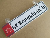 67 Zonguldaklı Dekor Plaka (30X7CM) ZONGULDAK 67 Plaka Vantuzlu Dekor Beyaz PLaka, Dekor Levha thumbnail 1
