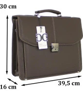 Deri Evrak Çantası Laptop Bölmeli 15.6"İnç Taban Korumalı 8683255011315 - 7