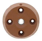 Mobilya Masa Sehpa Ayağı Bağlantı Aparatı Düz Ayak Tabanı Kahve - 2