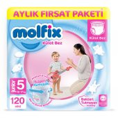 Molfix Pants Külot Bebek Bezi 5 Beden 11-18 Kg 120 Adet - 1