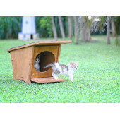 MANDU Ahşap Mini Kedi Evi (Yeni Doğan evi) - 3
