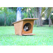 MANDU Ahşap Mini Kedi Evi (Yeni Doğan evi) - 4