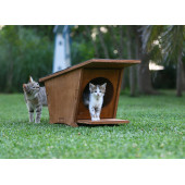 MANDU Ahşap Mini Kedi Evi (Yeni Doğan evi) - 5