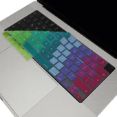 Macbook M1-M2-M3 Air Pro Klavye Koruyucu (UK-EU İngilizce) TouchID'li A2681 A3113 A2941 A3114 A2442 A2485 ile Uyumlu Dazzle - 1