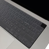 Macbook Kılıf Klavye Koruyucu M1-M2-M3 (Türkçe Q) TouchID'li A2681 A3113 A2941 A3114 A2442 A2485 ile Uyumlu - 11