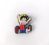 One Piece Monkey D.Luffy Anime Terlik Ayakkabı Süsü Silikon Unicex - 1