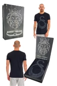 Galatasaray Orijinal Ata İmza T-Shirt Siyah Kişiye Özel Tasarım Ahşap Kutulu - 1