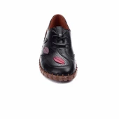 Venüs 2010709Y Kadın Çiçekli Deri Bağcıklı Günlük Ayakkabı - 11