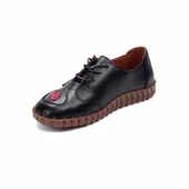 Venüs 2010709Y Kadın Çiçekli Deri Bağcıklı Günlük Ayakkabı - 12