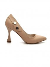 Goldstep 1130 Kadın Düğmeli Stiletto Topuklu Ayakkabı - 7