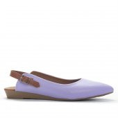 Potinonline 107 Kası Arkası Açık Tokalı Düz Babet - 6