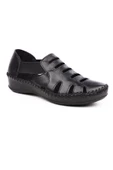 Venüs 18791395 Kadın Deri Lastikli Comfort Delikli Sandalet - 1