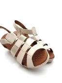 Goldstep 1186 Kadın Lastikli Comfort Feta Topuk Sandalet - 2