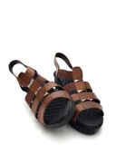 Goldstep 1186 Kadın Lastikli Comfort Feta Topuk Sandalet - 11