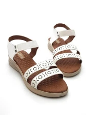 Goldstep 1189 Kadın Çiftbant Lastikli Comfort Düz Günlük Sandalet - 2