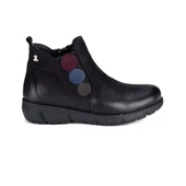 Venüs 1953755K Kadın Deri Lastikli Fermuarlı Kısa Bot - 1