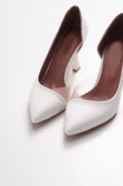 Potinonline 0653 Kadın Yanı Şeffaf Açık Stiletto Topuklu Ayakkabı - 8