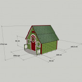 Mandu Ahşap Çocuk Oyun Evi (Playhouse) Hollanda - 10