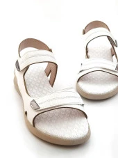 Goldstep 1190 Kadın Cırtlı Düz Günlük Sandalet - 2