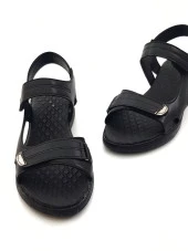 Goldstep 1190 Kadın Cırtlı Düz Günlük Sandalet - 6