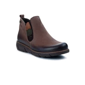 Venüs 1953755K Kadın Deri Lastikli Fermuarlı Kısa Bot - 7