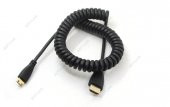 İnce Yüksek Hızlı Mini HDMI Sarmal Spiral Kablo 4K  2K - 1