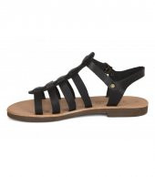 5006 Topukla Kadın Deri Sandalet - 5